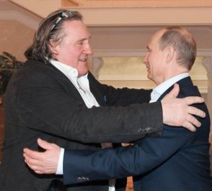 Gerard Depardieu meets with Vladimir Putin