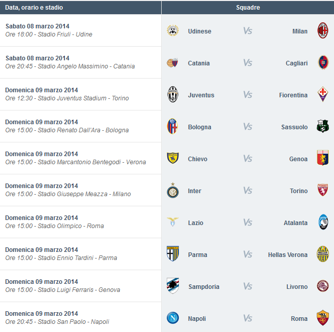 calendario 8 marzo