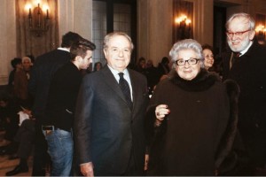 Achille Colombo Clerici con il presidente del Tribunale di Milano Livia Pomodoro