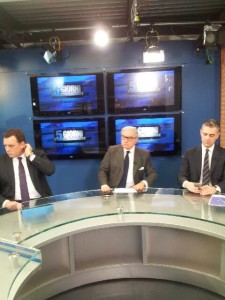 Achille Colombo Clerici (al centro) con Matteo Lasagna e Roberto Russo