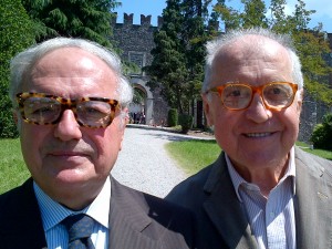 Alberico Barbiano di Belgiojoso con il presidente di Assoedilizia Achille Colombo Clerici