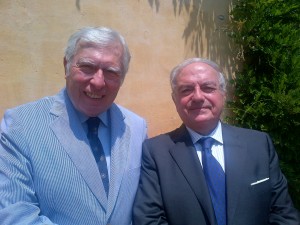 Achille Colombo Clerici con Manfredi Landi di Chiavenna pres. Asages