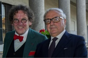Philippe Daverio con Achille Colombo Clerici