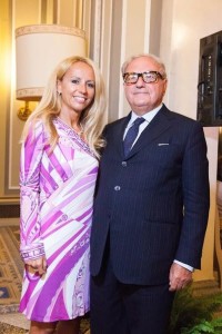Achille Colombo Clerici con la figlia Giulia al Forum di Ambrosetti Cernobbio