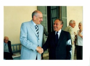 il Presidente di Europasia Achille Colombo Clerici con il Presidente della Confederazione Elvetica Pascal Couchepin