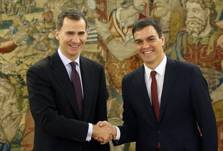 King Felipe VI meets leader of PSOE Pedro Sanchez