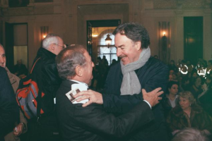 Achille Colombo Clerici con Giangiacomo Schiavi