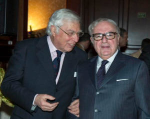 Manfredi Landi di Chiavenna con il presidente di IEA Achille Colombo Clerici 