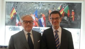 Foto: Colombo Clerici con il Console Generale di Svizzera felix Baumann