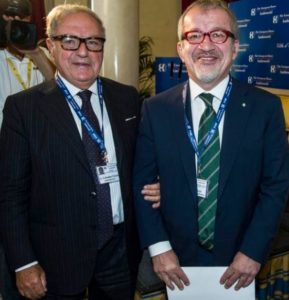 Il Presidente Assoedilizia Clerici con il Presidente della Giunta Regionale Lombardia Maroni