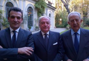 oto: da sin. Giuseppe Sopranzetti, Achille Colombo Clerici, Alfio Noto
