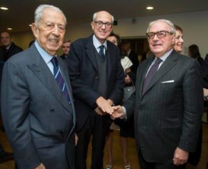Foto archivio: da sin. Alfio Noto con il Prefetto Francesco Paolo Tronca e Achille Colombo Clerici