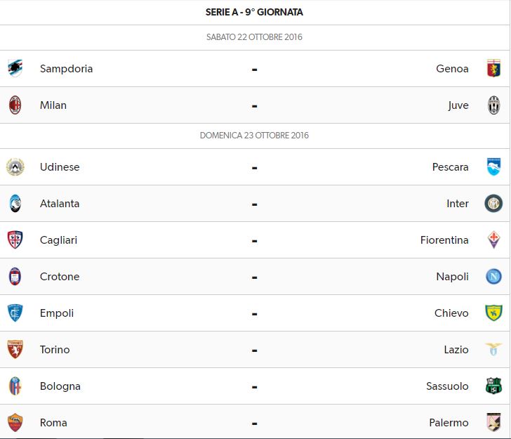 ix-giornata-serie-a