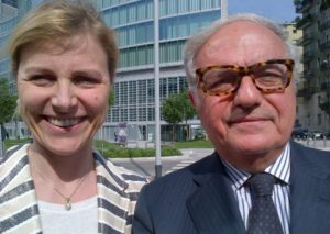- Alessia Mosca con il presidente IEA Achille Colombo Clerici