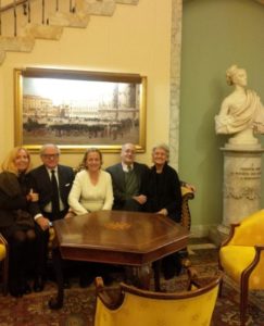 - da sin. Daria, Antonio, Lavinia Caccia Dominioni, Giovanna e Achille Colombo Clerici 