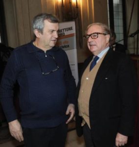 Foto archivio : Don Virginio Colmegna con Achille Colombo Clerici pres. IEA