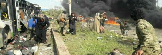 Esplosione colpisce un convoglio di autobus ad Aleppo