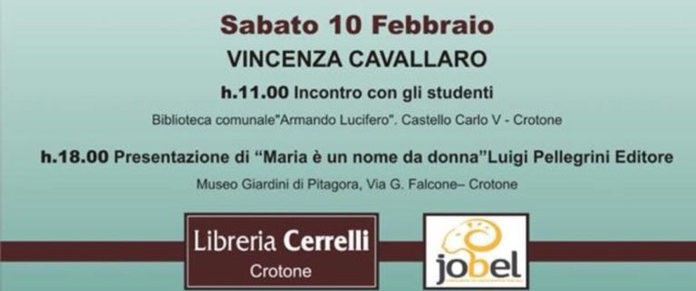 Vincenza Cavallaro presenta il suo libro “Maria non è un nome da donna”