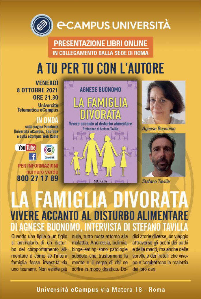 Locandina presentazione libro di Agnese Buonomo a ecampus