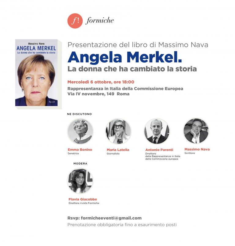 Presentazione del libro ” Angela Merkel. La donna che ha cambiato la storia” di Massimo Nava
