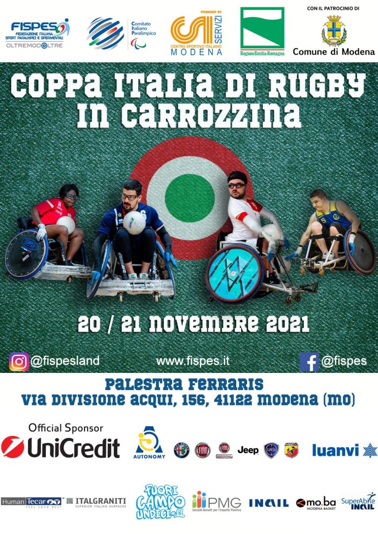 A Modena la Coppa Italia di Rugby in carrozzina