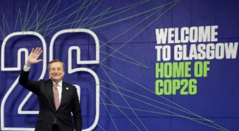 Clima, Draghi: “I soldi non sono un problema, se vogliamo usarli bene”.