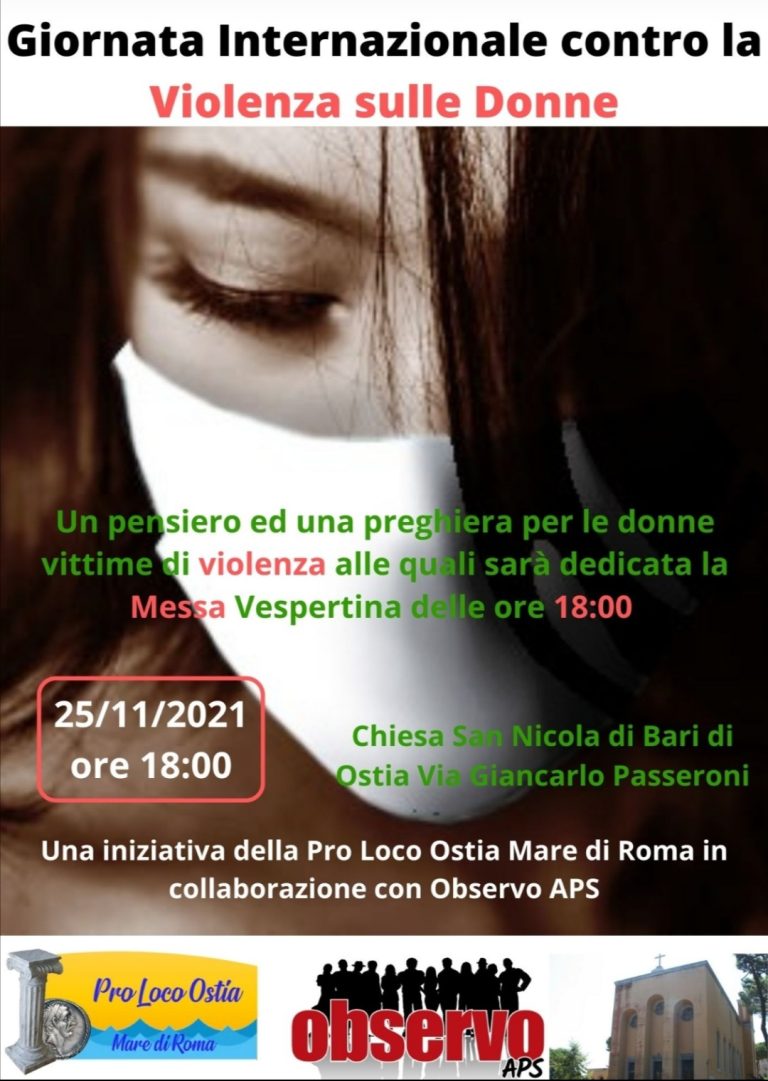GIORNATA MONDIALE CONTRO LA VIOLENZA SULLE DONNE