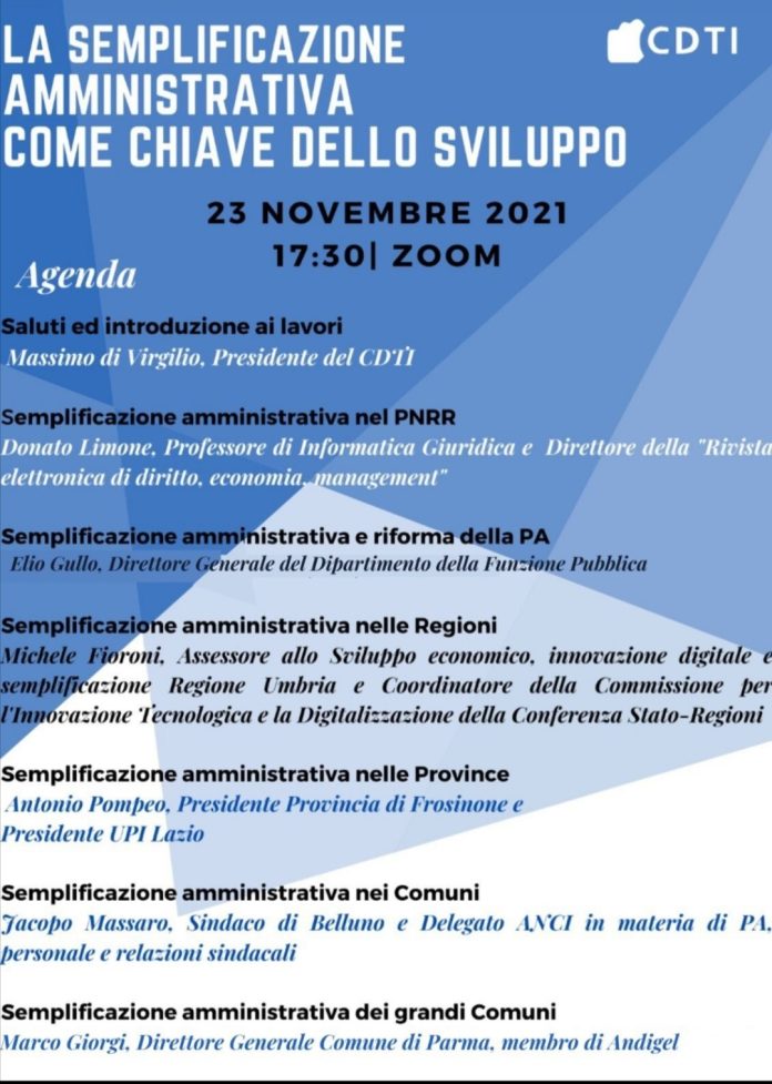 semplificazione amministrativa come chiave dello sviluppo