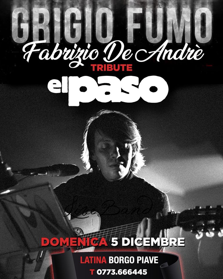 Grigio Fumo Fabrizio De Andrè Tribute live at El Paso