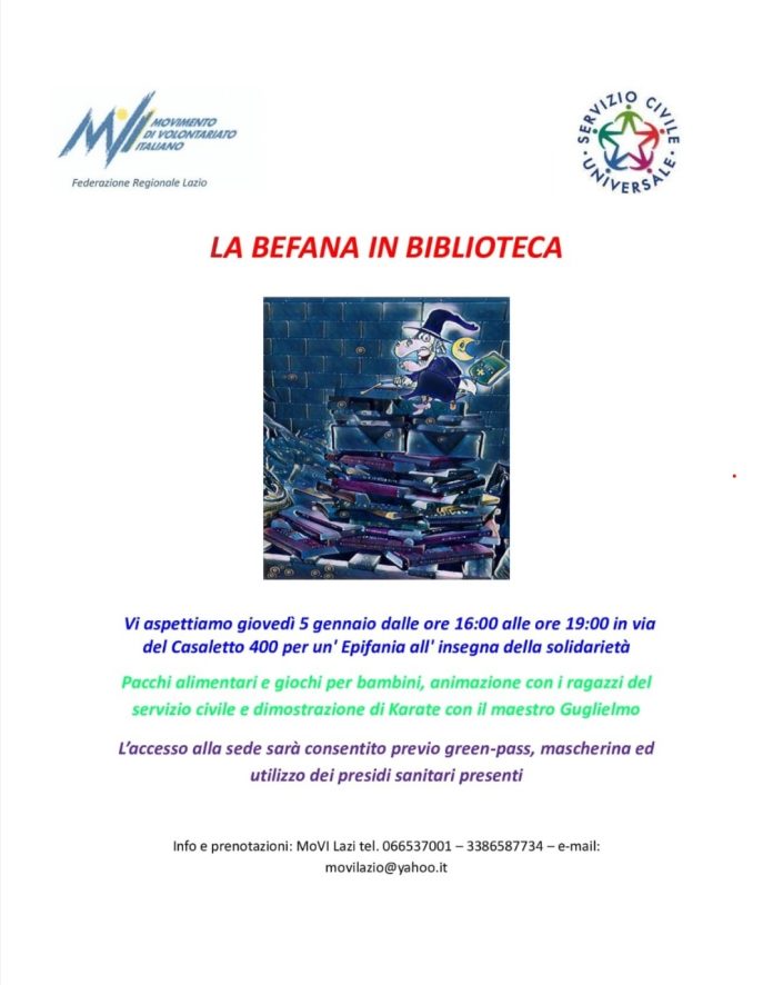 befana in biblioteca