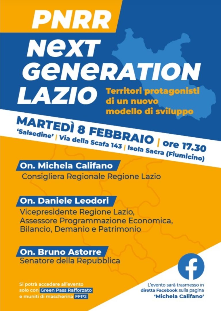 PNRR NEXT GENERATION  LAZIO.