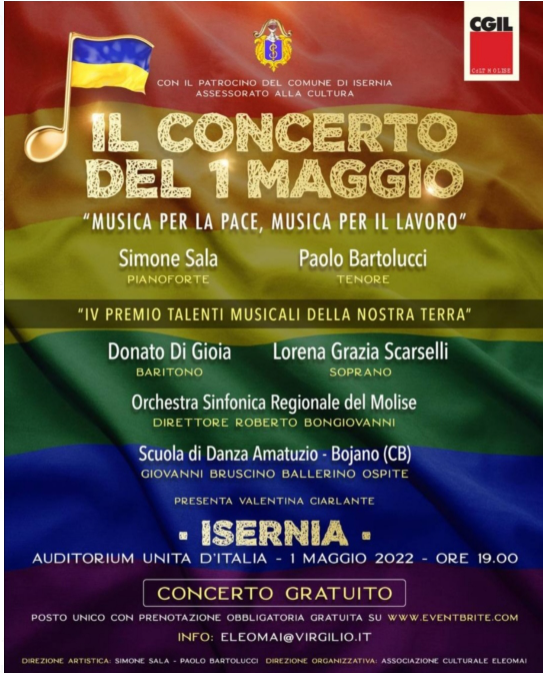 Il Concerto del 1 Maggio a Isernia. “Musica per la pace, musica per il lavoro”.