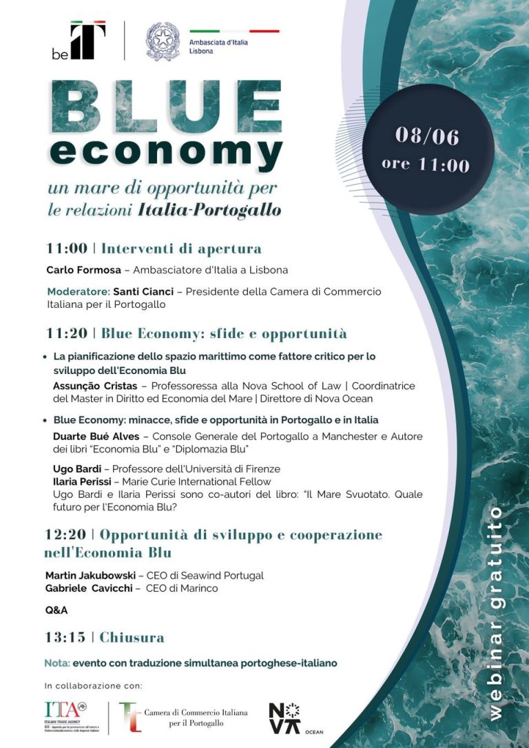 “BLUE ECONOMY-Un mare di opportunità per le relazioni Italia-Portogallo”