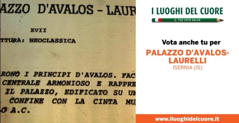 Cerca e vota i tuoi luoghi del Cuore: Palazzo D’Avalos-Laurelli, Isernia.