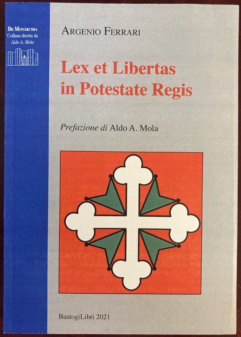 Lex et Libertas in Potestate Regis.