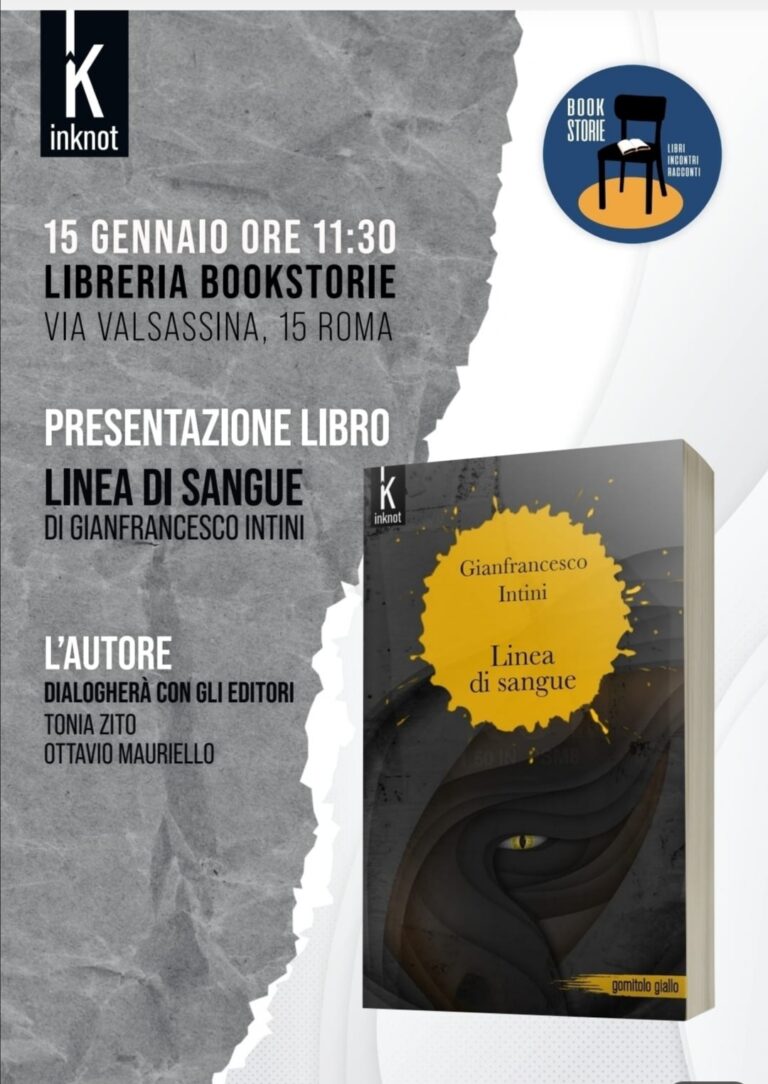 Presentazione libro Linea di sangue.