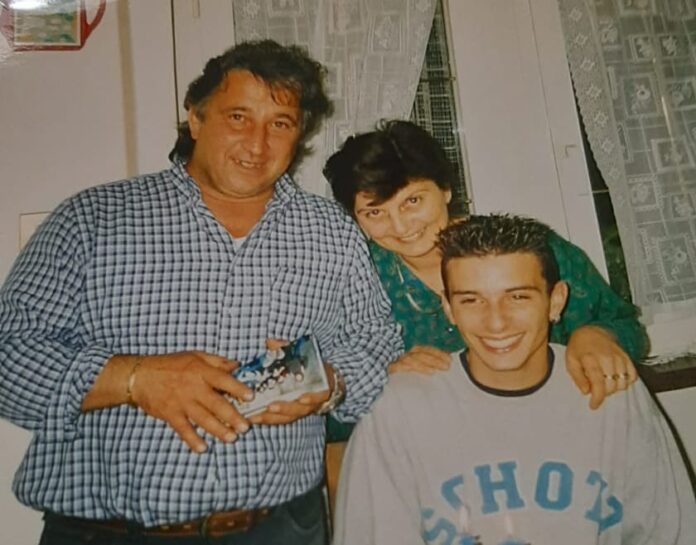 Vincenzo Cecchini con la moglie laura e il figlio Claudio