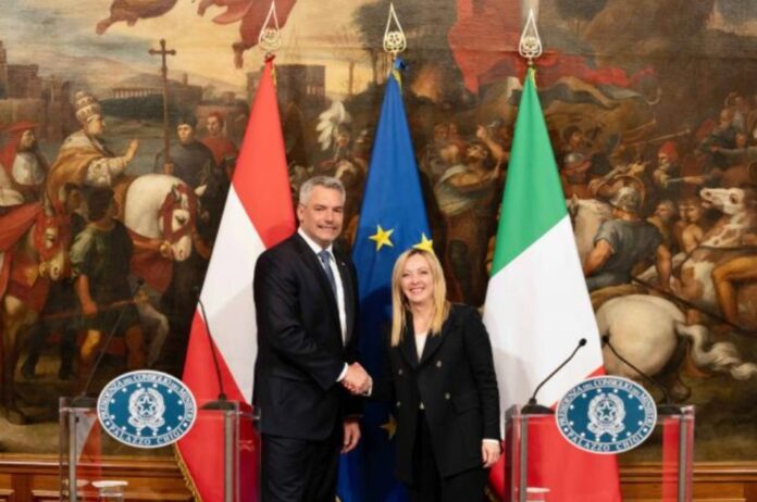 Foto Meloni Nehammer