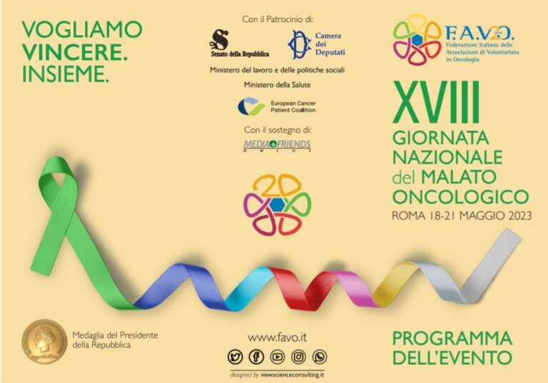 XVIII GIORNATA NAZIONALE del MALATO ONCOLOGICO.