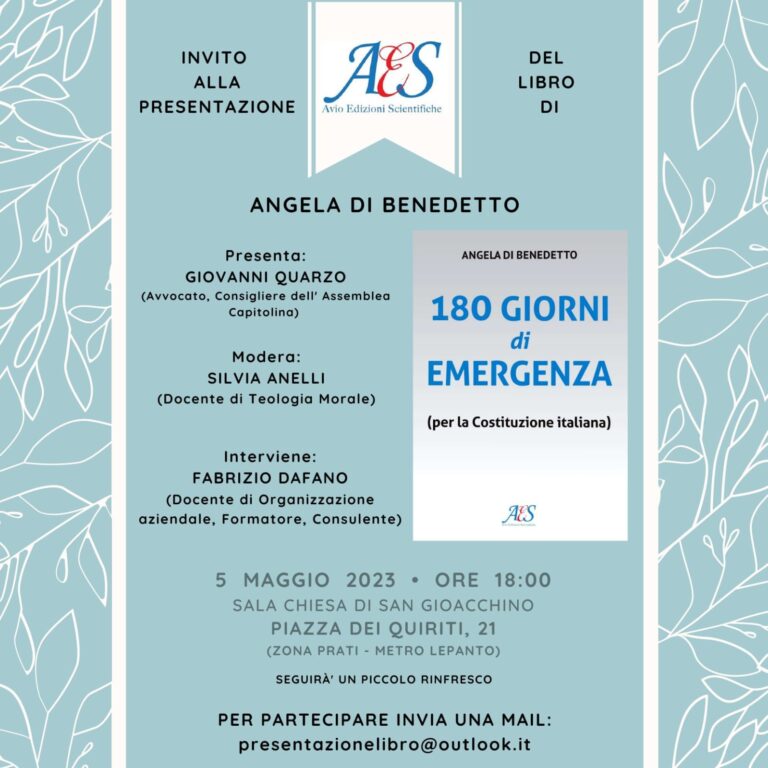 180 giorni di emergenza (per la Costituzione Italiana).