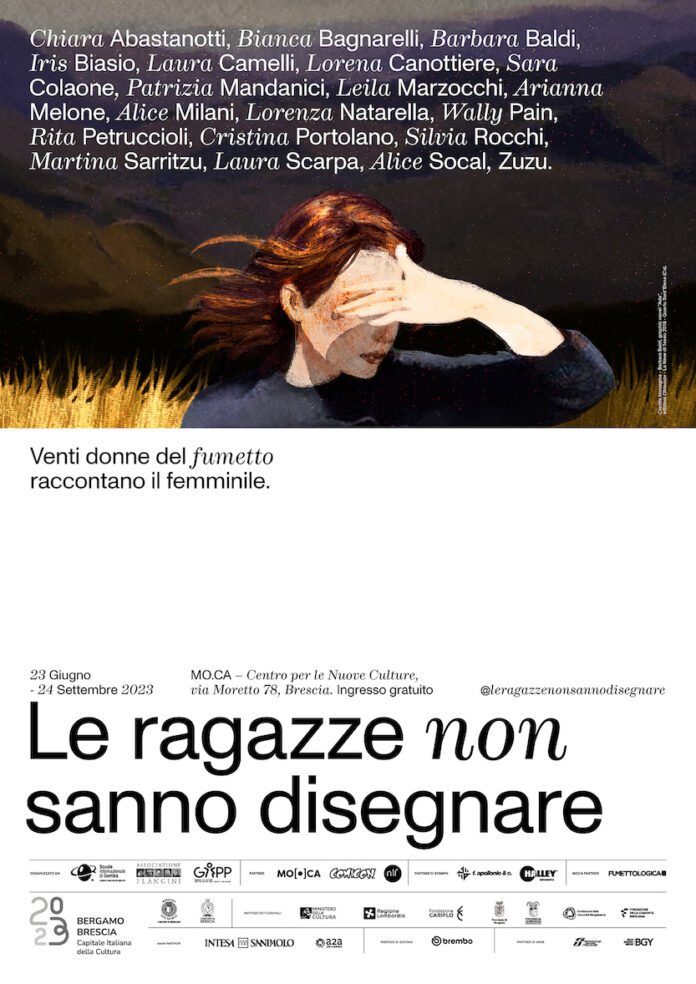 Il-manifesto-della-mostra-22Le-ragazze-non-sanno-disegnare22-MO.CA-–-Centro-per-le-nuove-Culture-di-Brescia
