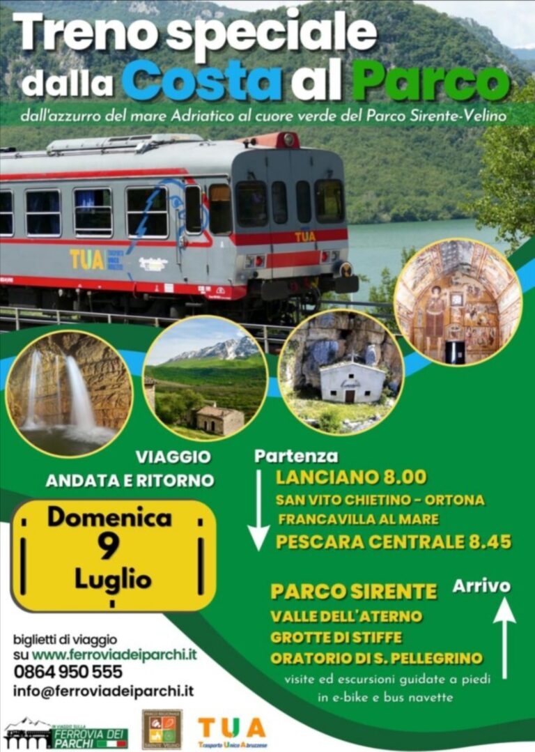 Tutti in carrozza, nasce il Treno del Parco Sirente Velino.