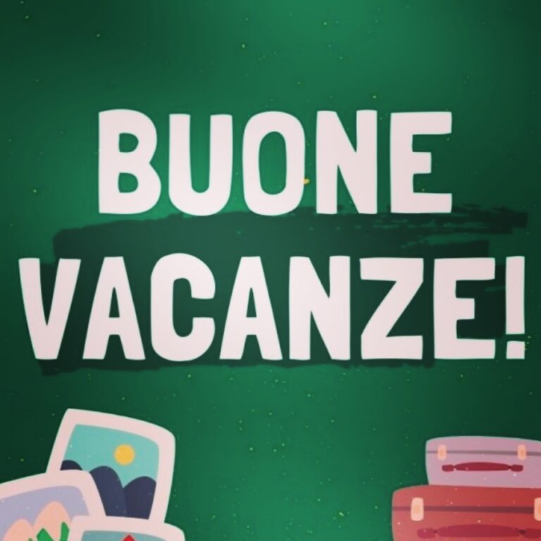 Buone vacanze.