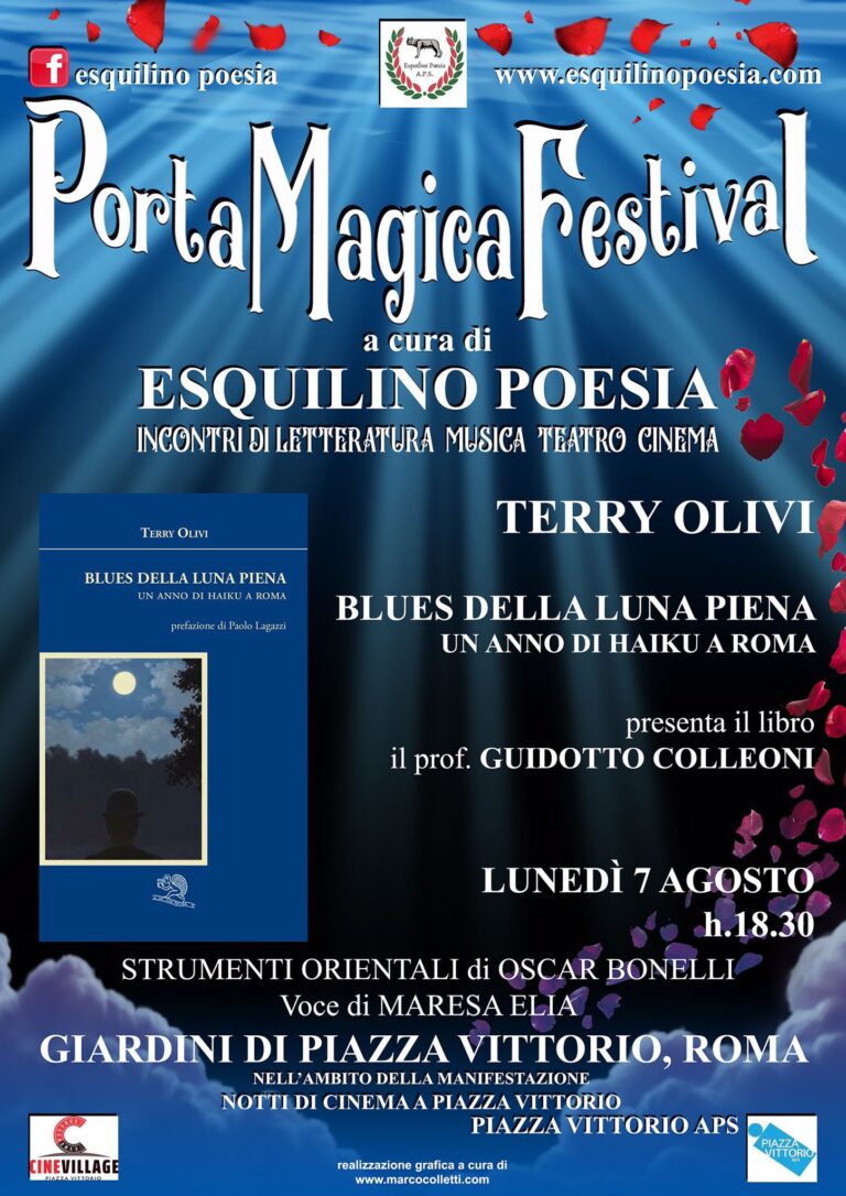 La poesia Haiku di Terry Olivi al Porta Magica Festival di Roma.