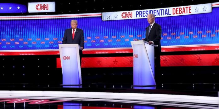 Donald Trump And Joe Biden Participate In First Presidential Debate