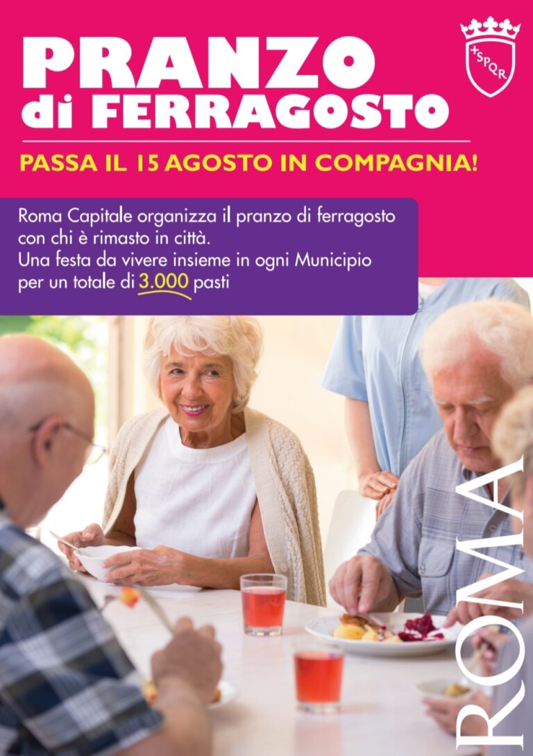Anche quest’anno Roma capitale organizza il pranzo di Ferragosto per chi rimane solo in città.