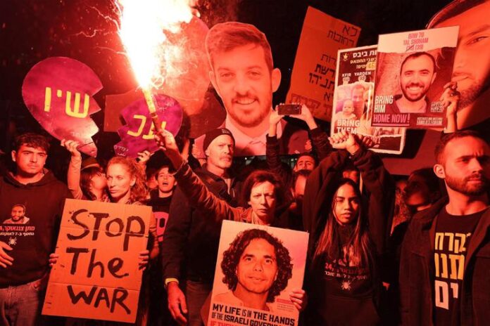 israele_manifestazioni_ostaggi_tregua_afp