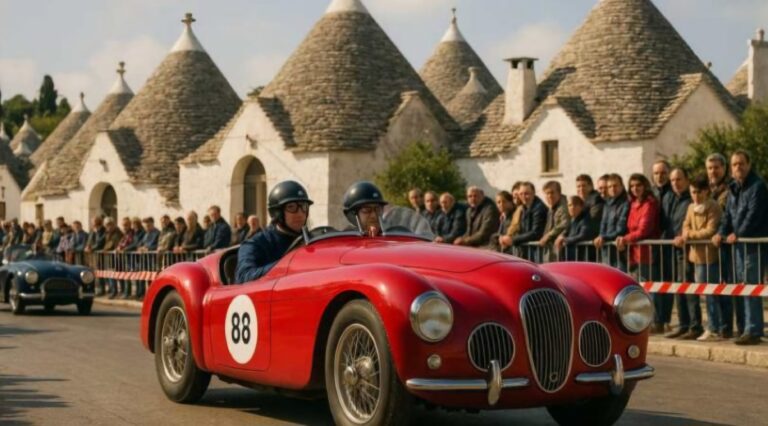 ALBEROBELLO ACCOGLIE LA 1000 MIGLIA EXPERIENCE ITALY: 30 VETTURE STORICHE SARANNO IN CITTÀ LA MATTINA DEL 12 APRILE.