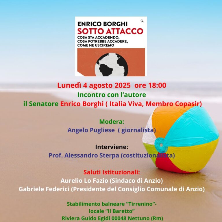 “Sotto Attacco”, il nuovo libro di Enrico Borghi.