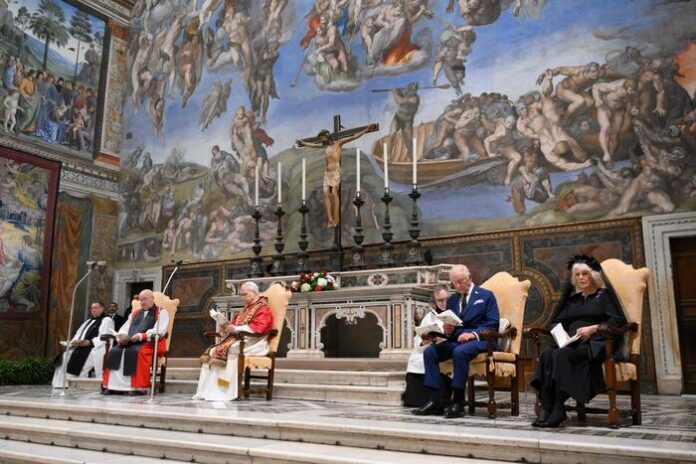 TOPSHOT-VATICAN-RELIGION-POPE-BRITAIN-ROYALS